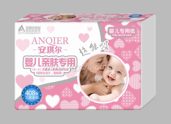 安琪爾嬰兒親膚專用紙408張