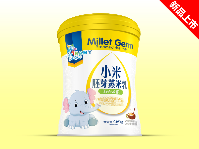 環球寶貝小米胚芽蒸米乳五谷雜糧桶裝