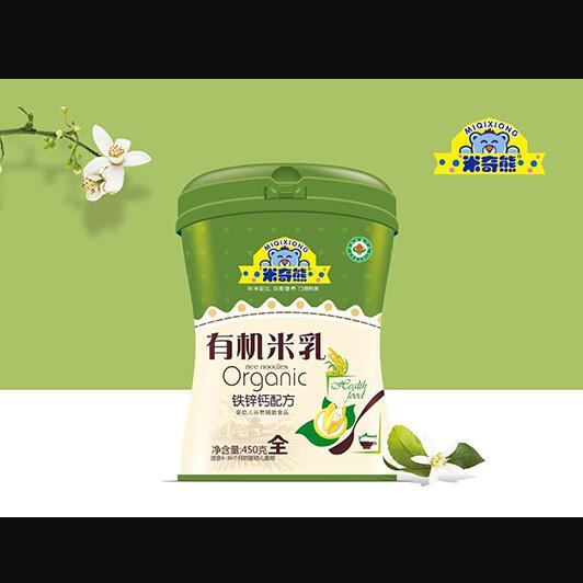 米奇熊鐵鋅鈣配方有機(jī)米乳聽裝