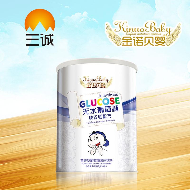金諾貝嬰無水葡萄糖鐵鋅鈣配方桶裝
