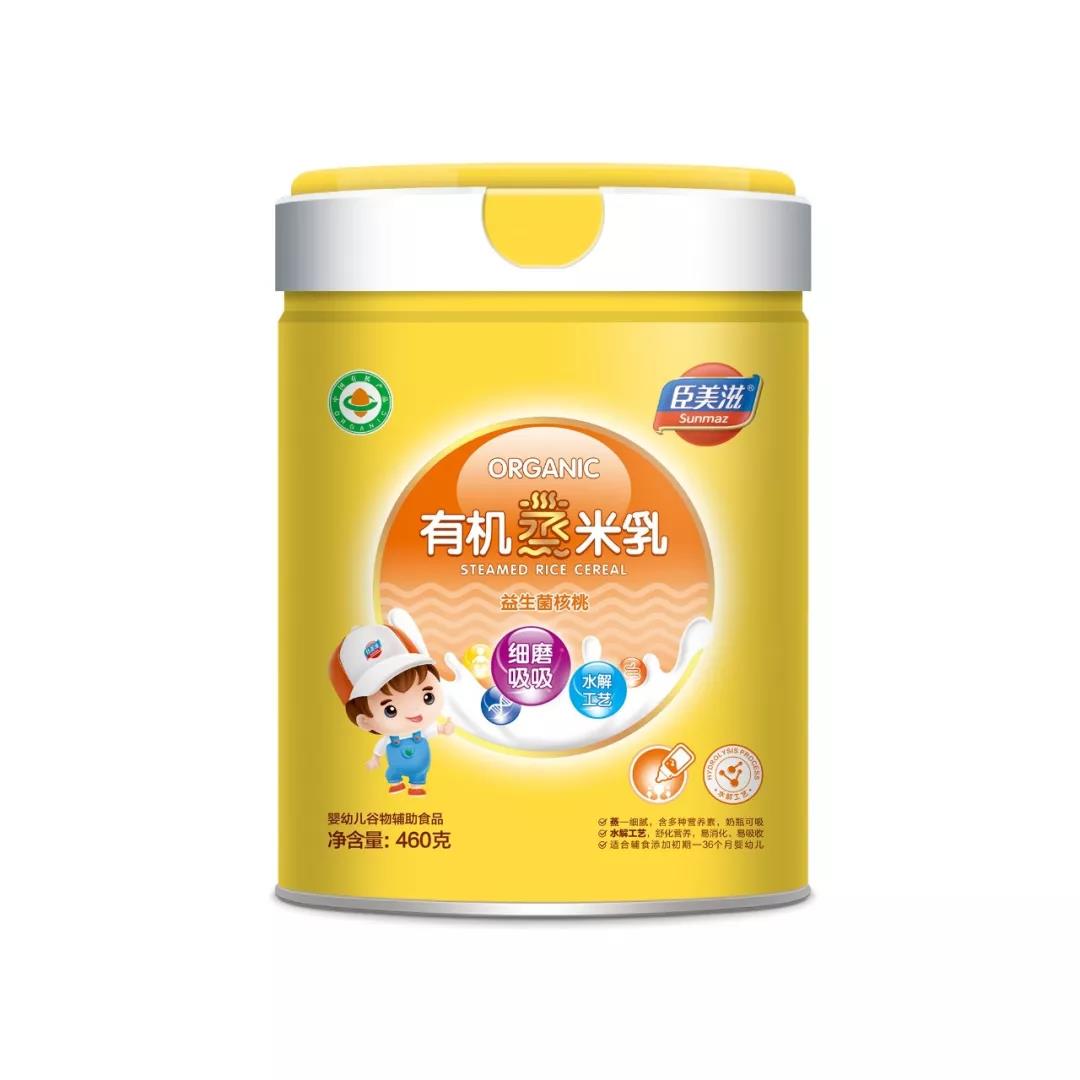 臣美滋有機(jī)蒸米粉益生菌核桃