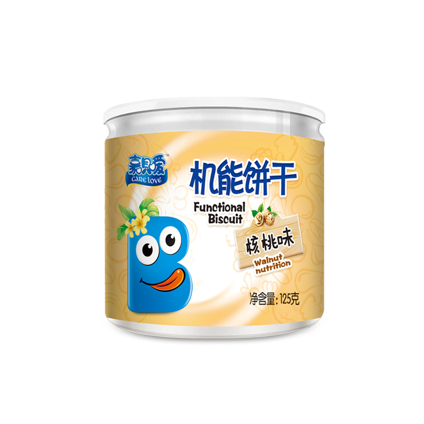 嘉貝愛機能餅干罐裝小饅頭