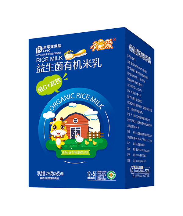 多嘉愛-益生菌有機米乳盒裝(VC+高鐵)