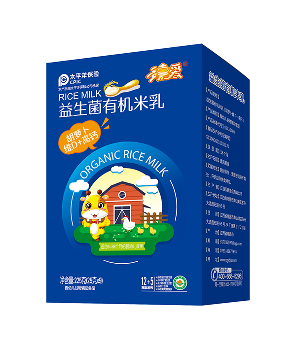 多嘉愛-益生菌有機米乳(胡蘿卜+VD+高鈣)